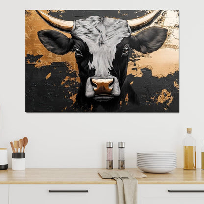 Golden Majesty of the Plains Canvas Wall Art