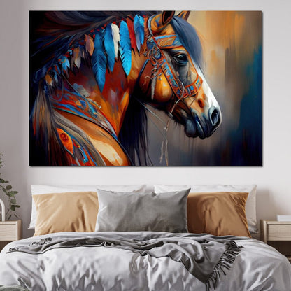 Cherokee Horse 5 Canvas Wall Art