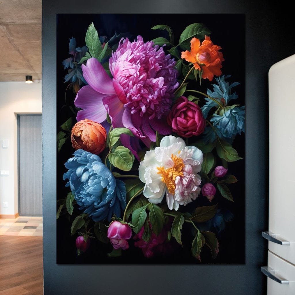 Colorful Flowers Canvas Wall Art