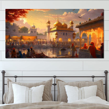 Sikh Temple Canvas Wall Art