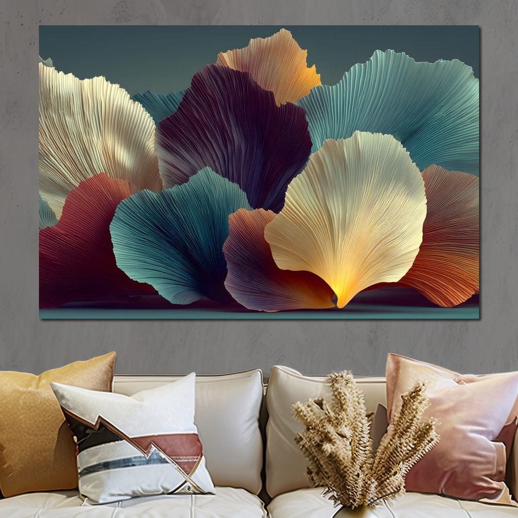 Flowing Petal Dreams Canvas Wall Art