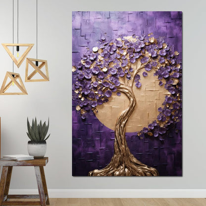 Golden Twilight in Nature Embrace Canvas Wall Art