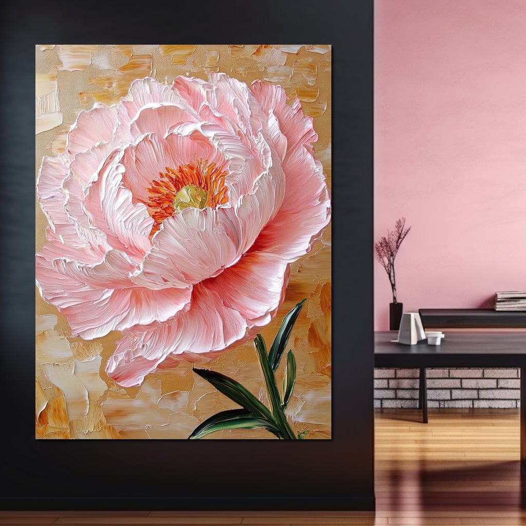 Petal Symphony of Radiance Canvas Wall Art