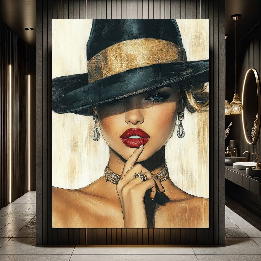 Timeless Allure Portrait Muse Canvas Wall Art