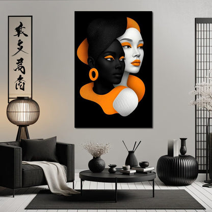 Faces of Balance Canvas Wall Art