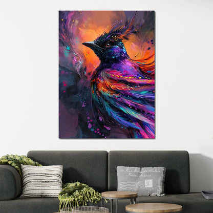 Vibrant Feathered Dreams Canvas Wall Art