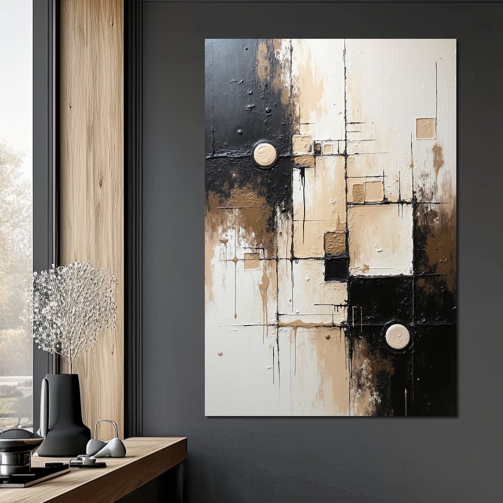 Fading Coordinates Canvas Wall Art