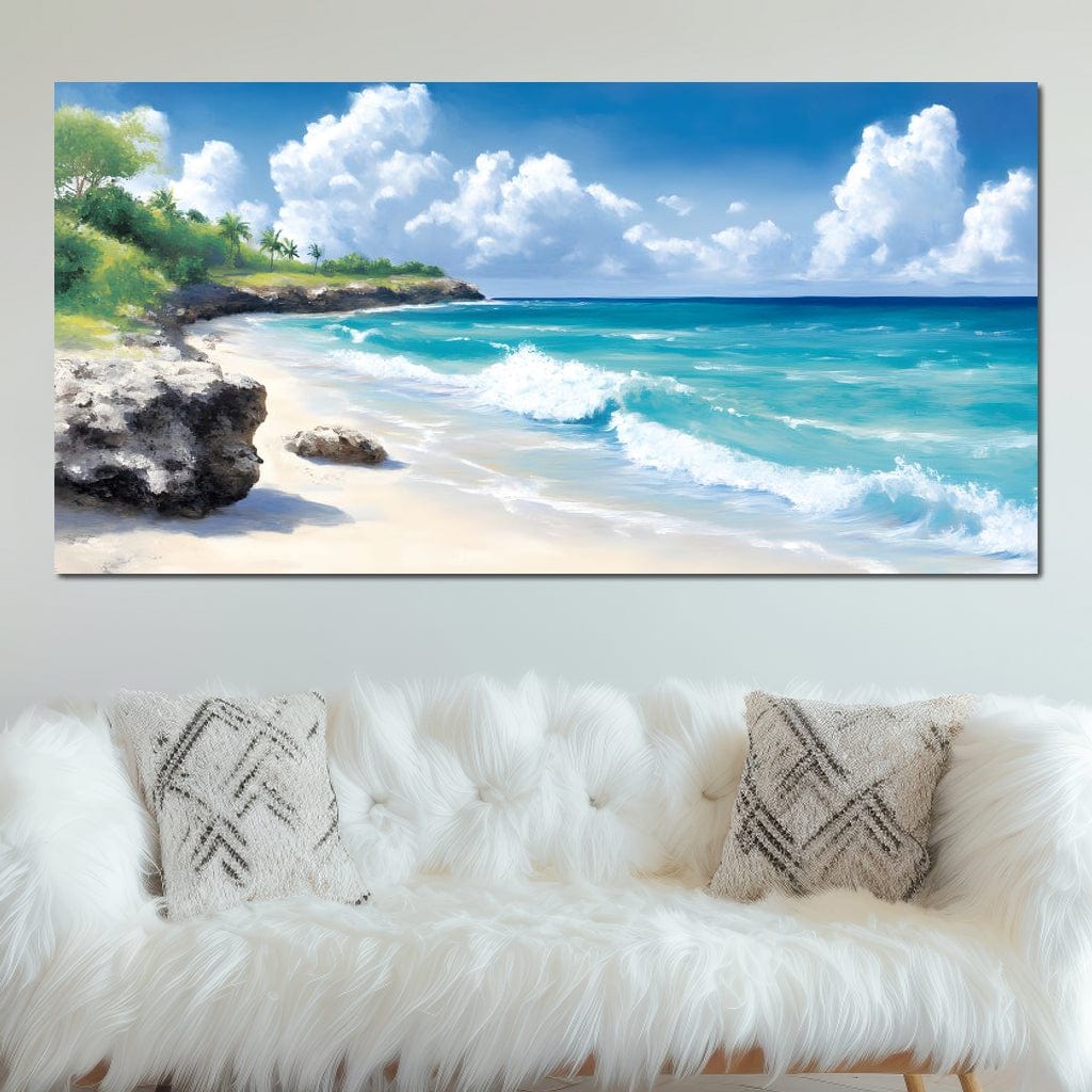 Tranquil Shores Escape Canvas Wall Art