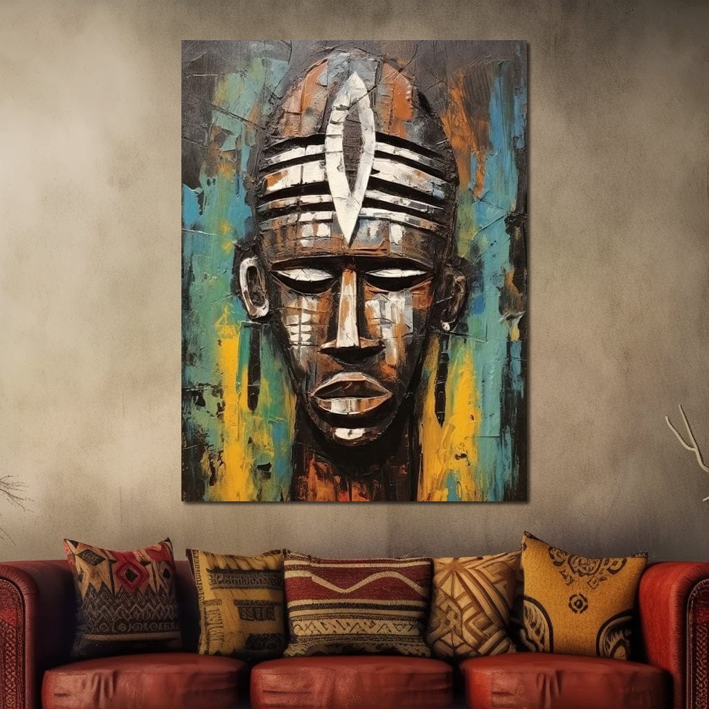 Tribal Mask 18 Canvas Wall Art