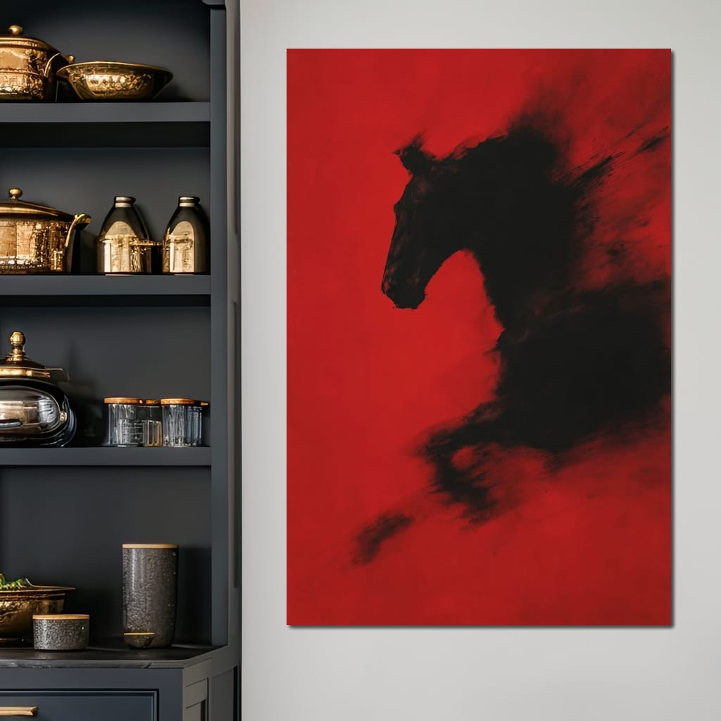 Unbound Spirit Rushing Through Darkness Canvas Wall Art