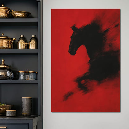 Unbound Spirit Rushing Through Darkness Canvas Wall Art
