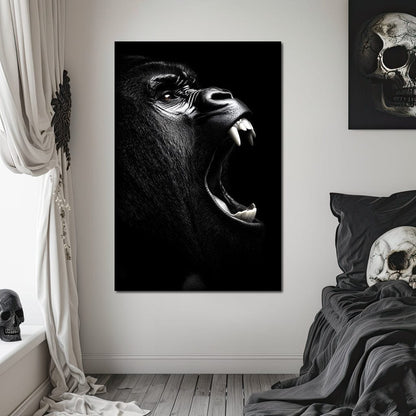 Primal Roar Silence Echoes Canvas Wall Art