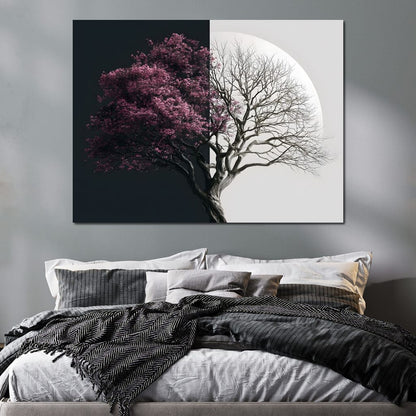 Duality of a Shared Season Canvas Wall Art
