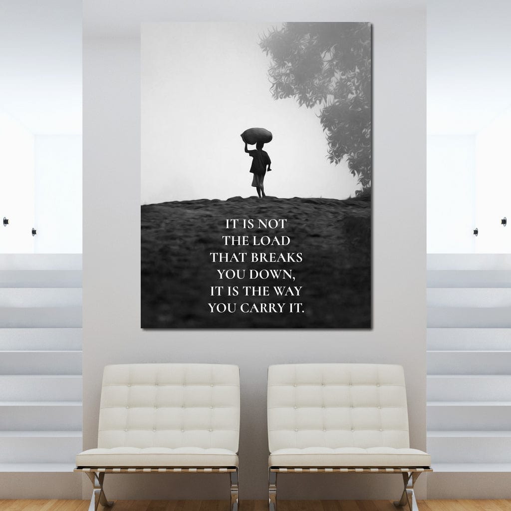 Carry The Load Wisely Canvas Wall Art