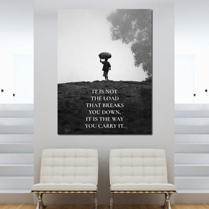 Carry The Load Wisely Canvas Wall Art
