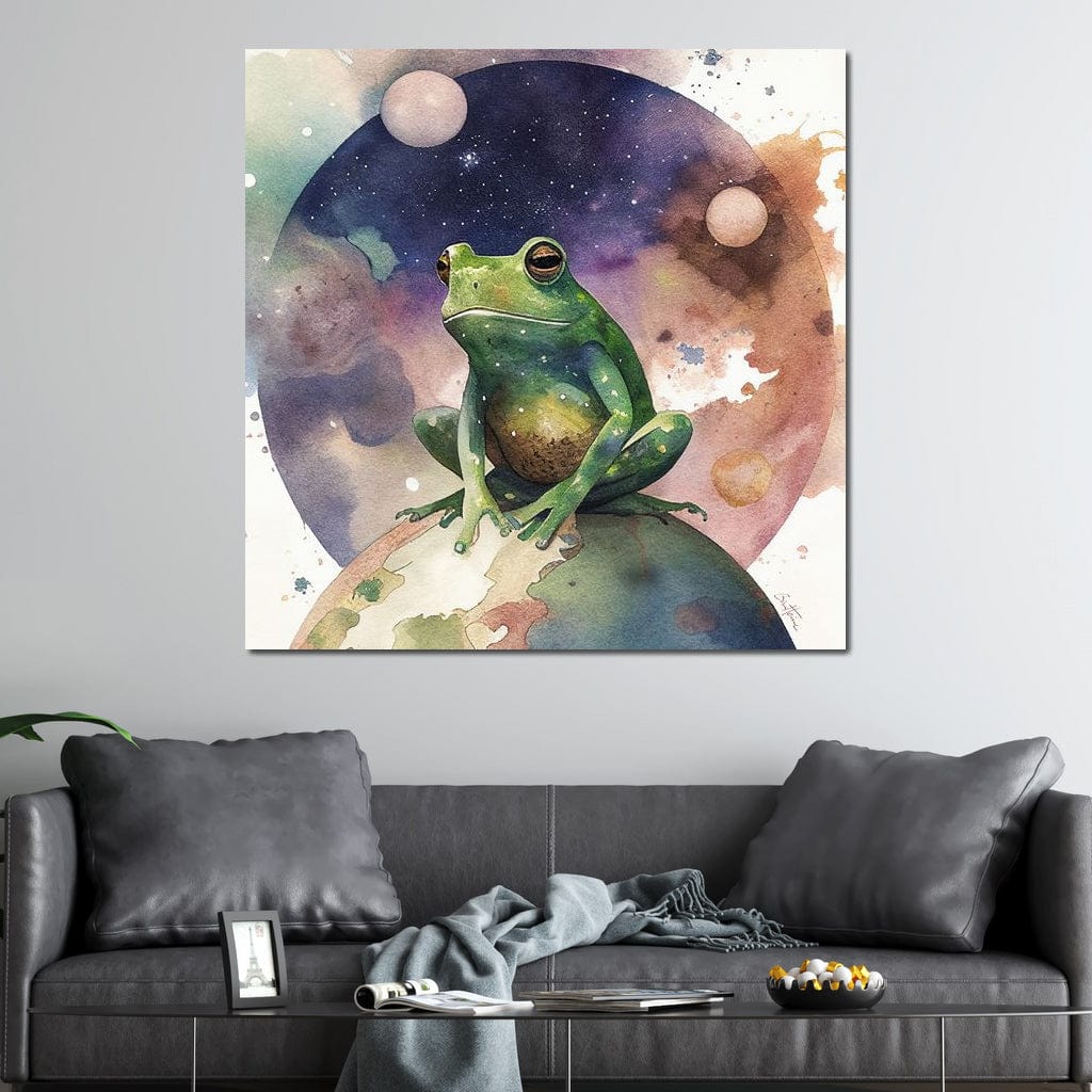 Frog - Astro Cruise Canvas Wall Art