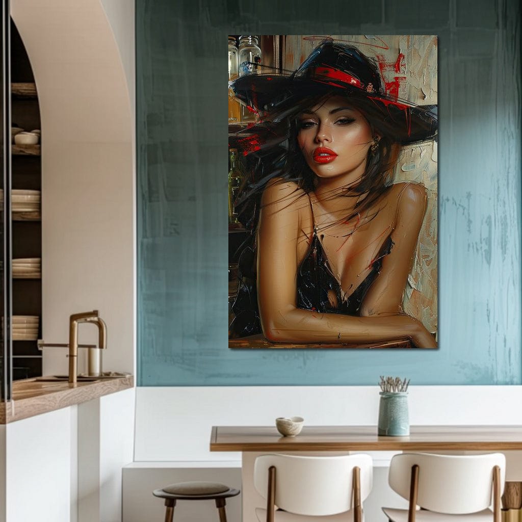 Sable Fedora Canvas Wall Art