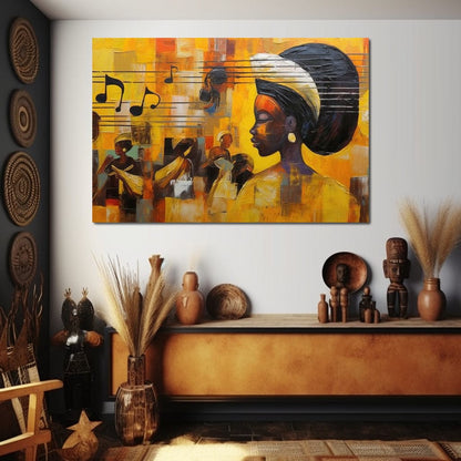 African Sounds 04 Canvas Wall Art