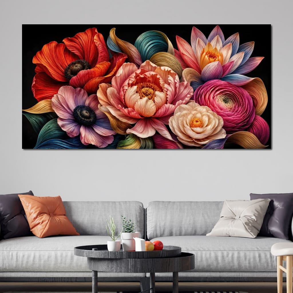 The Bouquet That Learned To Sing Canvas Wall Art