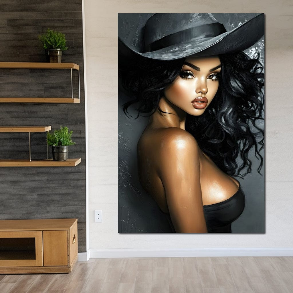 Enchanting Elegance Portrait Canvas Wall Art