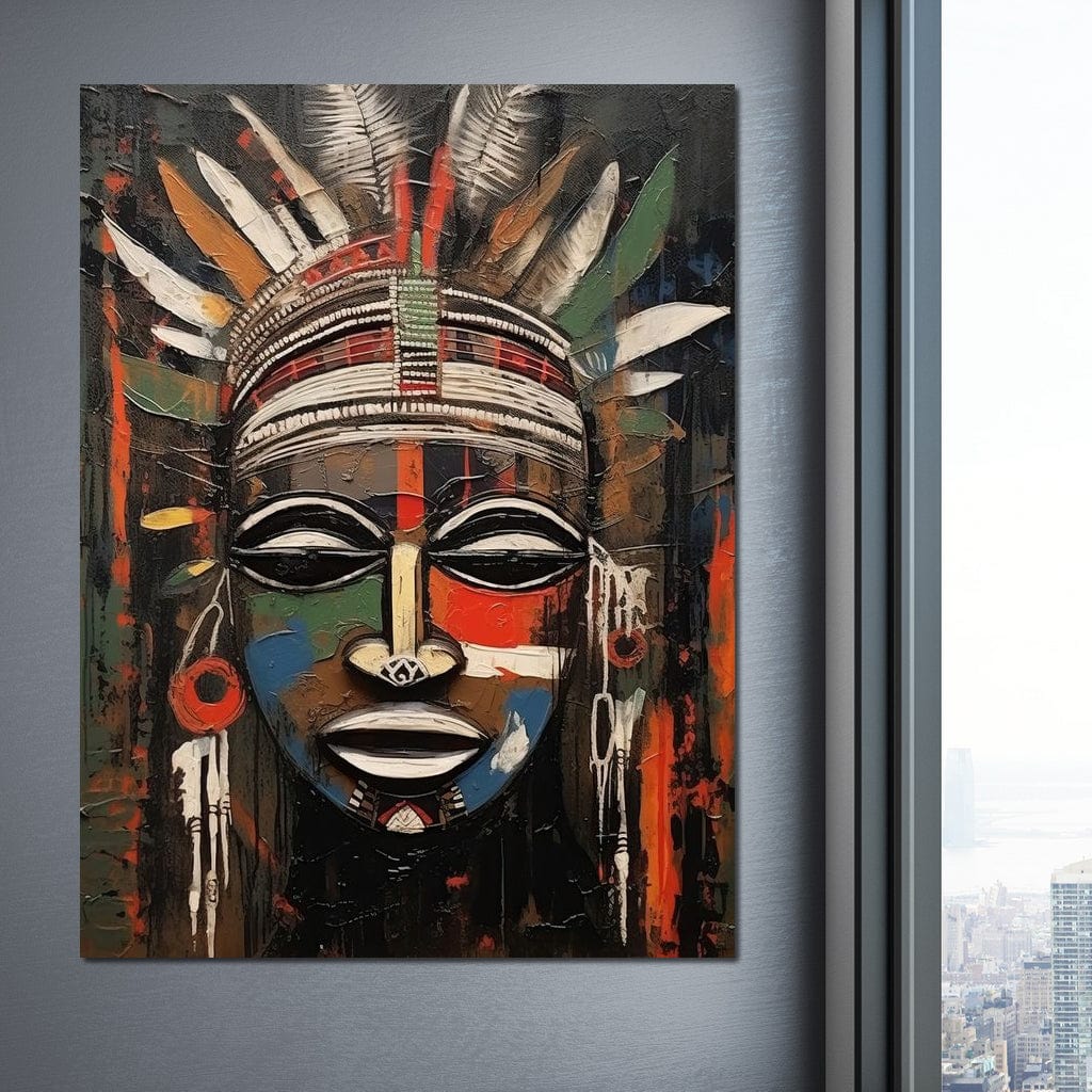 Tribal Mask 14 Canvas Wall Art
