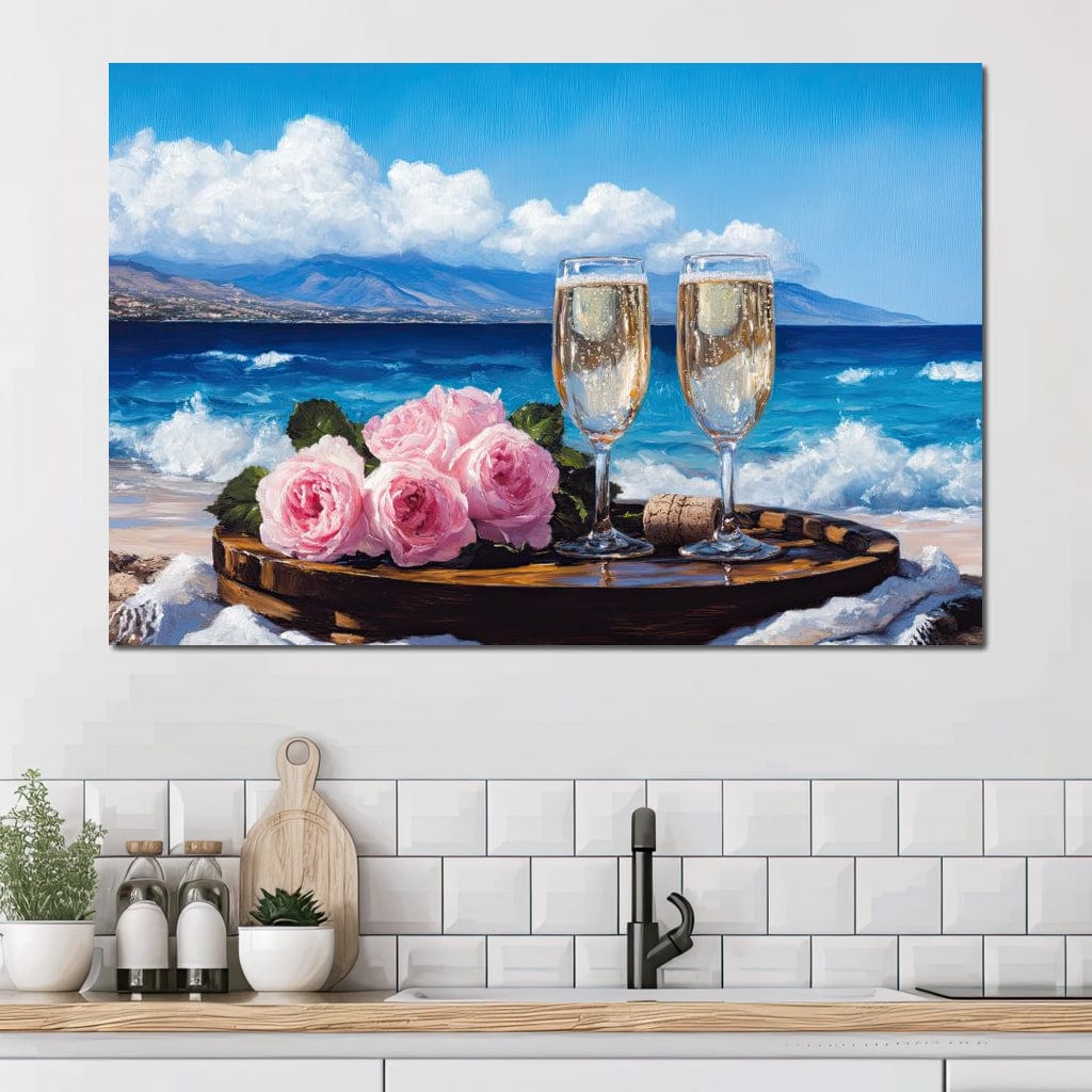 Oceanfront Celebration Bliss Canvas Wall Art