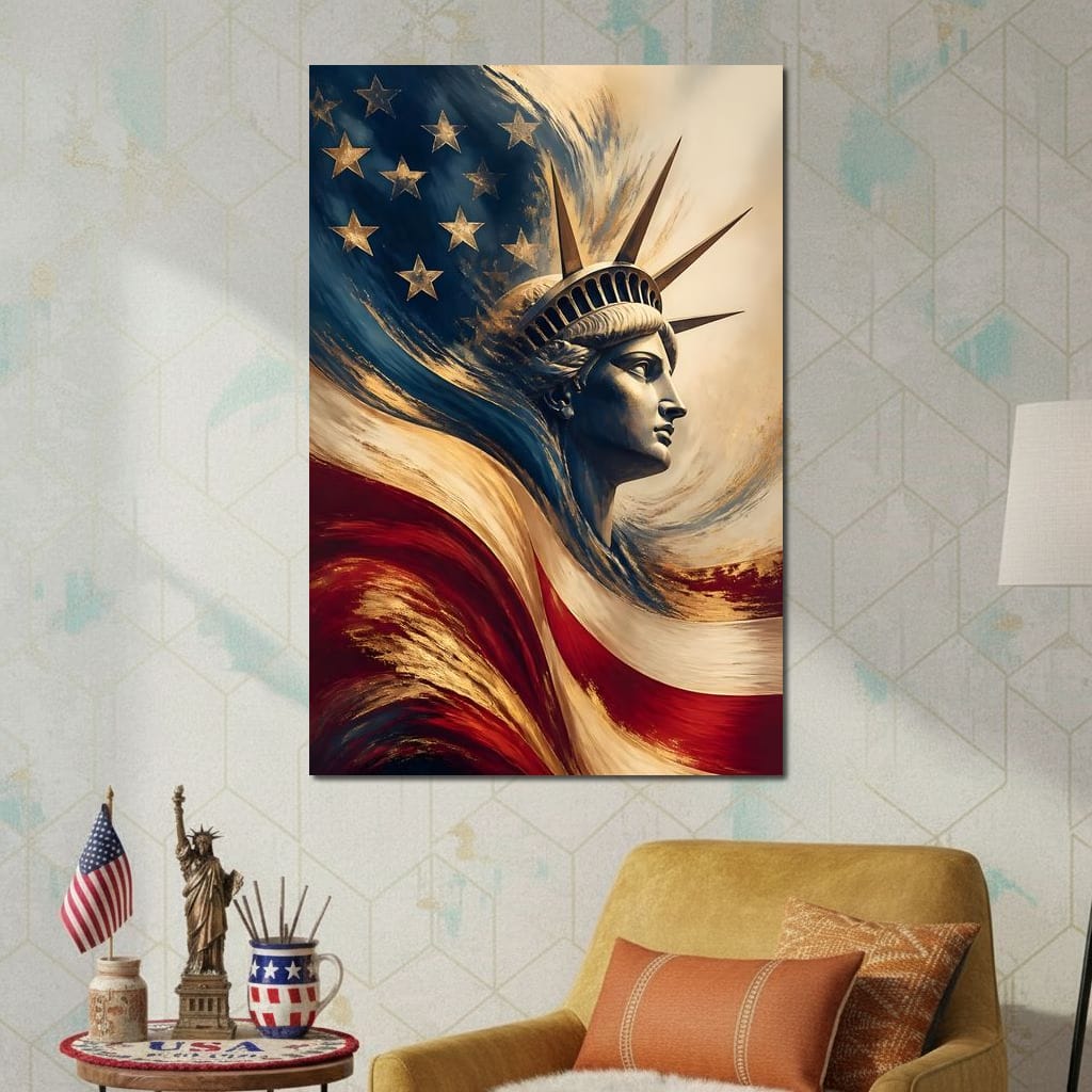 Liberty Rising Canvas Wall Art