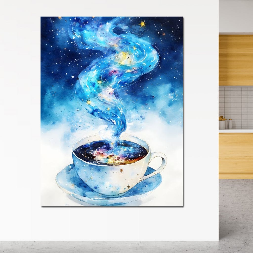 Celestial Coffee of Dreams Canvas Wall Art