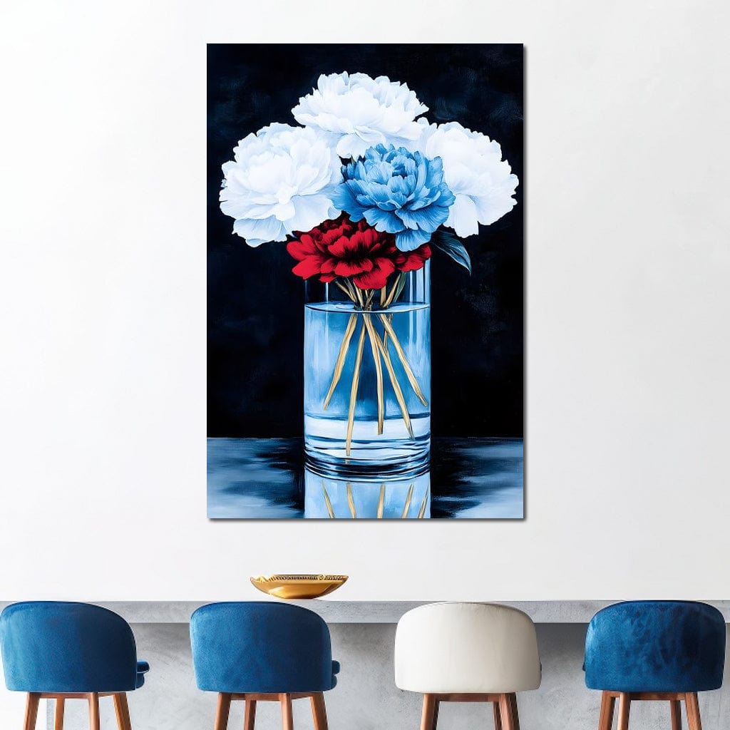 Heavenly Petal Symphony Canvas Wall Art