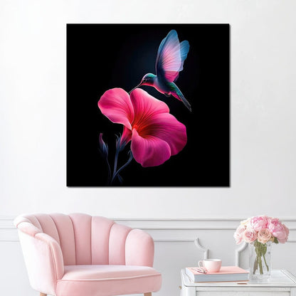Whispers of the Hummingbird Canvas Wall Art