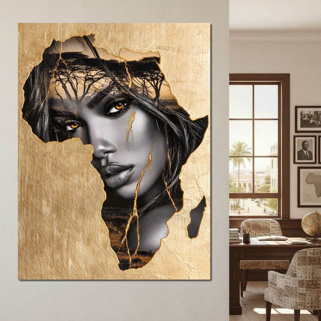 Golden Legacy of the Savannah Soul Canvas Wall Art