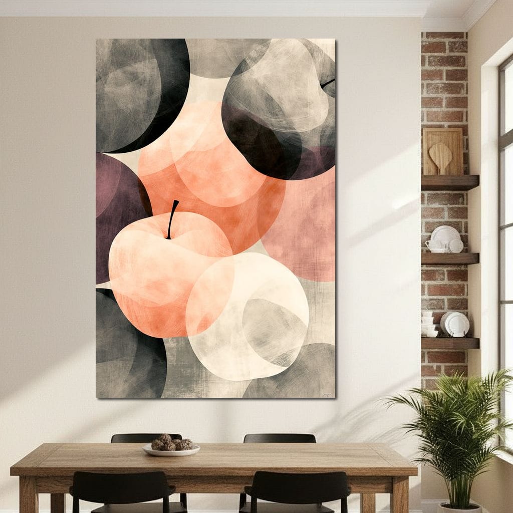 Orchard Shadows at Golden Hour Canvas Wall Art
