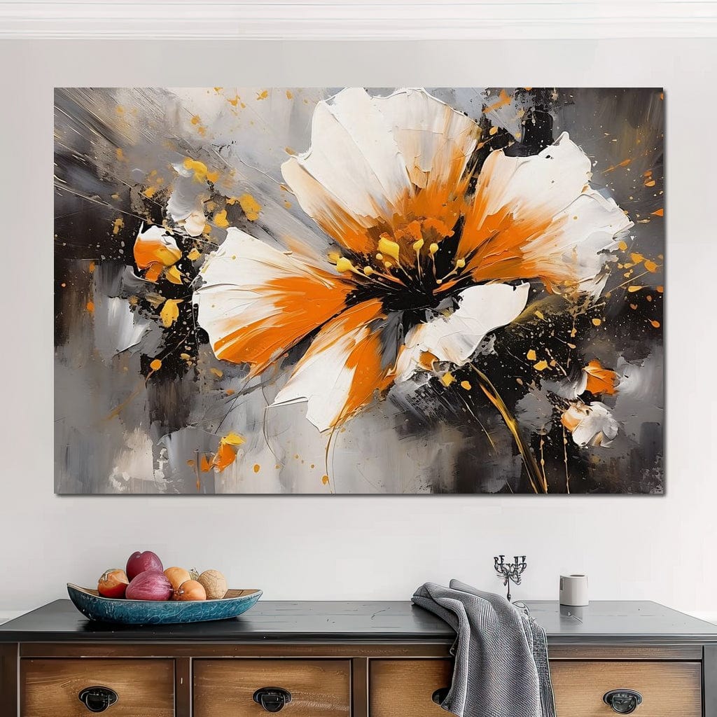 Radiant Floral Tempest Canvas Wall Art