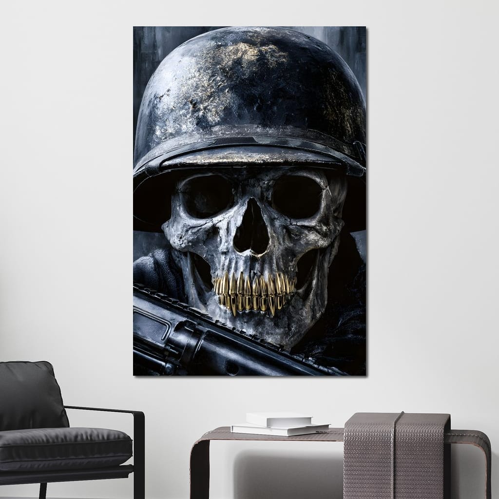 Final Soldier Resting Place Canvas Wall Art