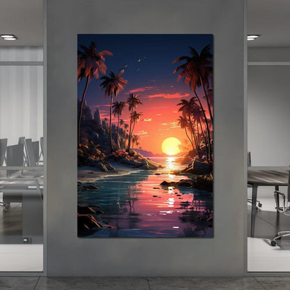 Summer Surf Escape Canvas Wall Art