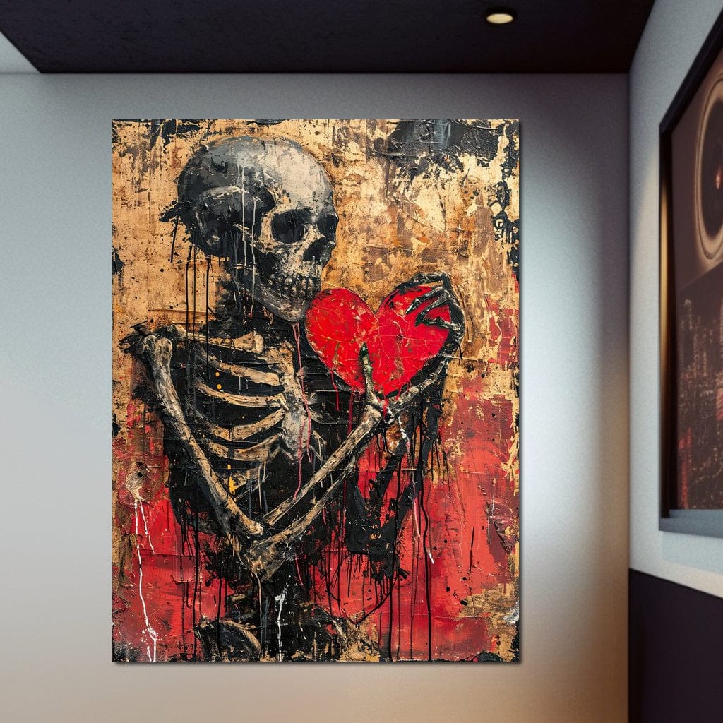 Romantic Skeleton 9 Canvas Wall Art