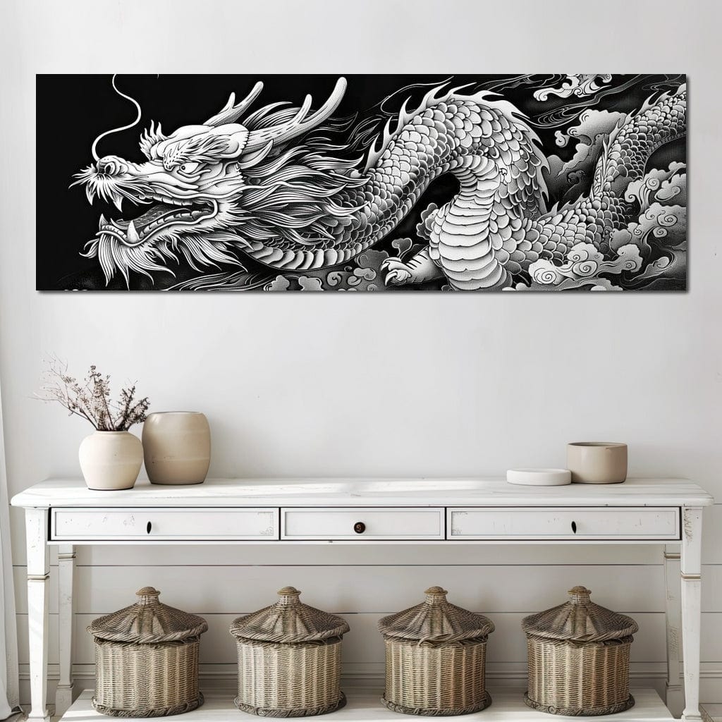 Eternal Dragon's Flight Canvas Wall Art