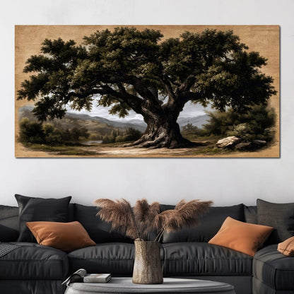 Guardian of the Ancient Hollow Canvas Wall Art