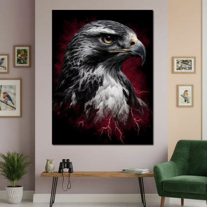 Stormwatch Falcon Canvas Wall Art