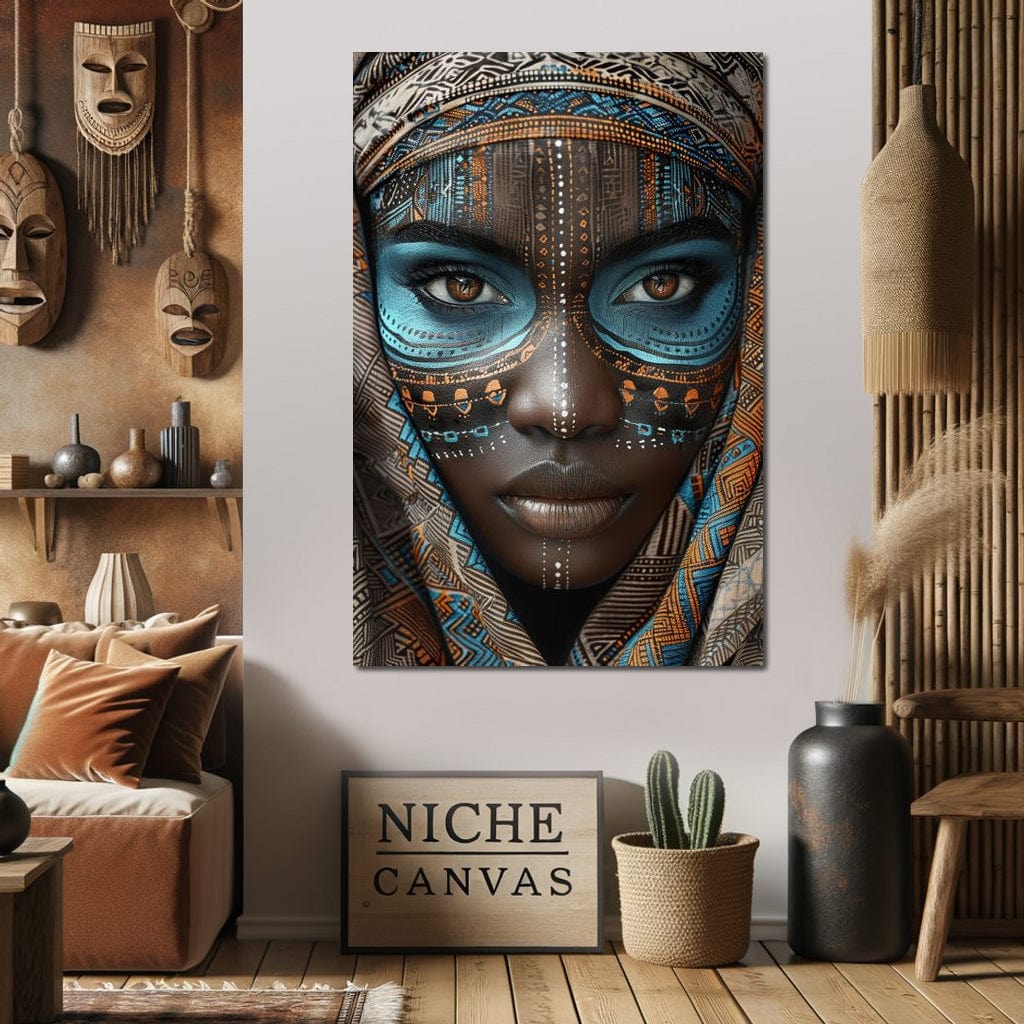 Tribal Beauty Unveiled Canvas Wall Art