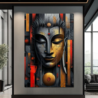 Radiant Geometric Balance Canvas Wall Art