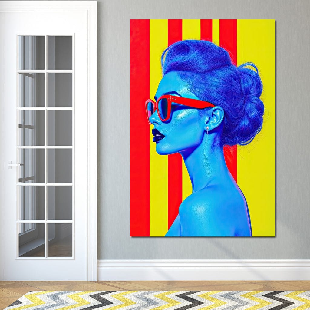 Ultrablue Diva Canvas Wall Art