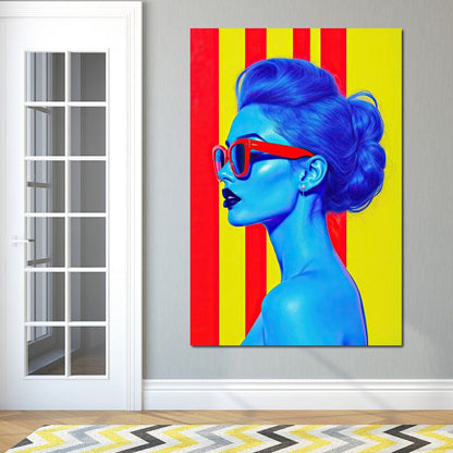 Ultrablue Diva Canvas Wall Art
