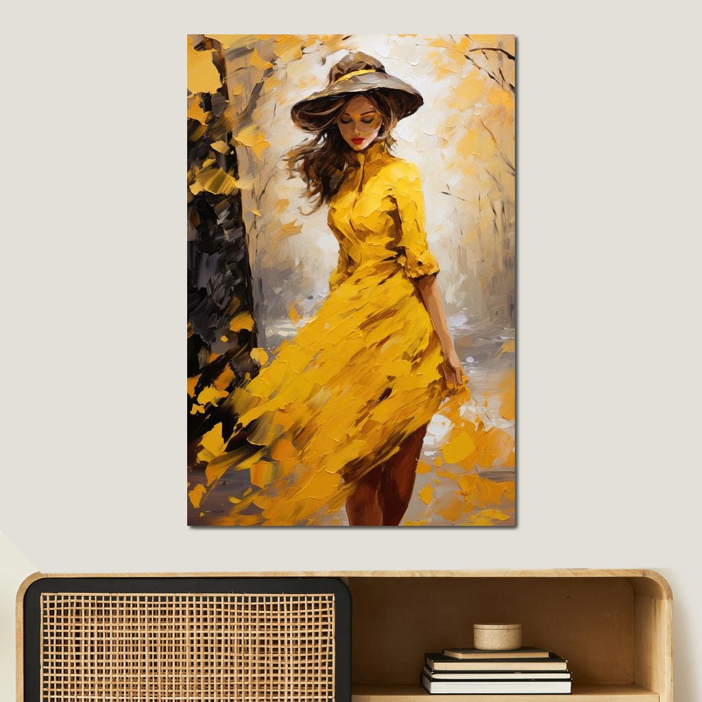 Elegance in Shades of Gold Canvas Wall Art