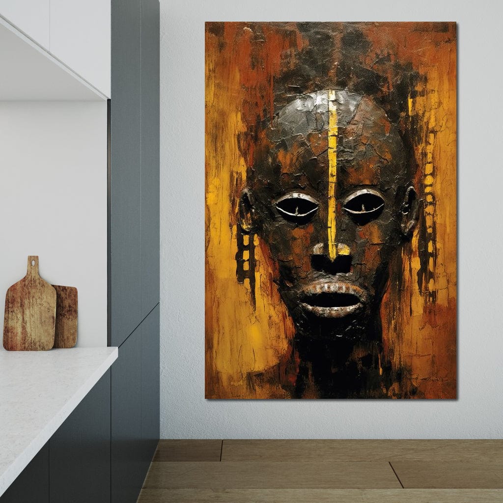 Tribal Mask 16 Canvas Wall Art