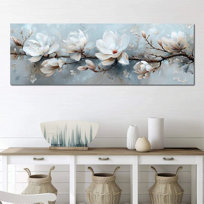 Serene Blossom Symphony Canvas Wall Art