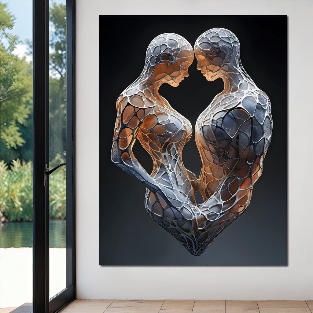 Mesh Connection Canvas Wall Art