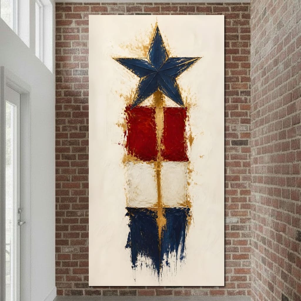 Guiding Star Of The Republic Canvas Wall Art