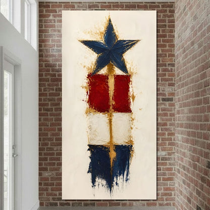 Guiding Star Of The Republic Canvas Wall Art