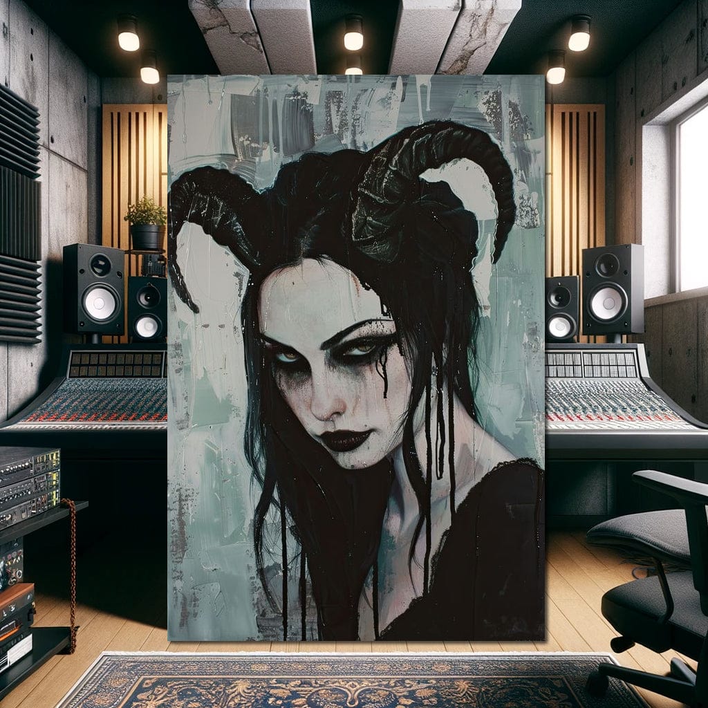 Midnight Enchantment Unveiled Canvas Wall Art